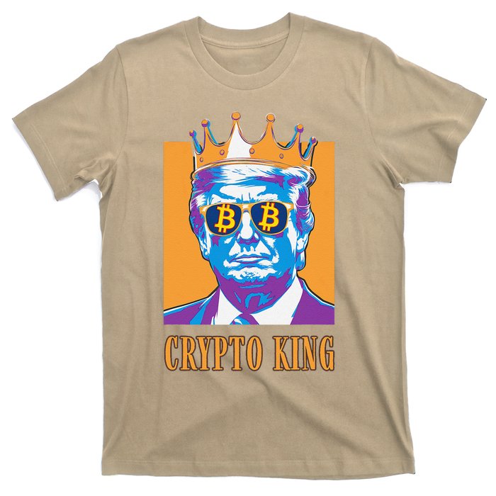 Sarcastic Crypto King Trump Bitcoin Trust In Math Bullrun T-Shirt