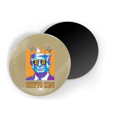 Sarcastic Crypto King Trump Bitcoin Trust In Math Bullrun Magnet