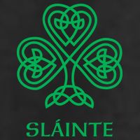 Slainte Celtic Knot Irish Shamrock 7 Panel Mesh Trucker Snapback Hat
