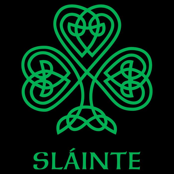 Slainte Celtic Knot Irish Shamrock Cooling Performance Crew T-Shirt