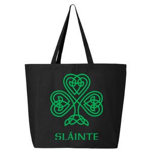 Slainte Celtic Knot Irish Shamrock 25L Jumbo Tote