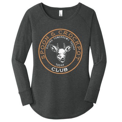 Spoon & Crockpot Killing Tomorrows Trophy Today Club Women's Perfect Tri Tunic Long Sleeve Shirt