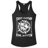 Sniff Catnip Kitten Death Metal Cat Rock Music Ladies PosiCharge Competitor Racerback Tank