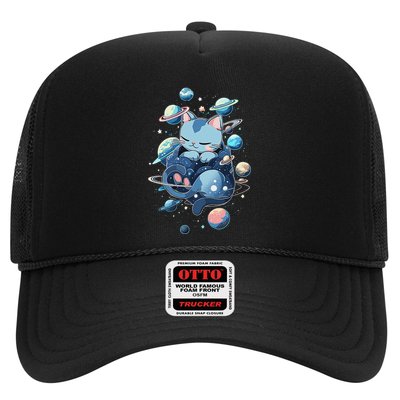 Space Cat Kitty And Planets Outerspace Trucker Hat