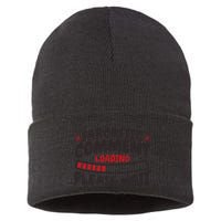 Sarcastic Comment Loading Please Wait Funny Sustainable Knit Beanie