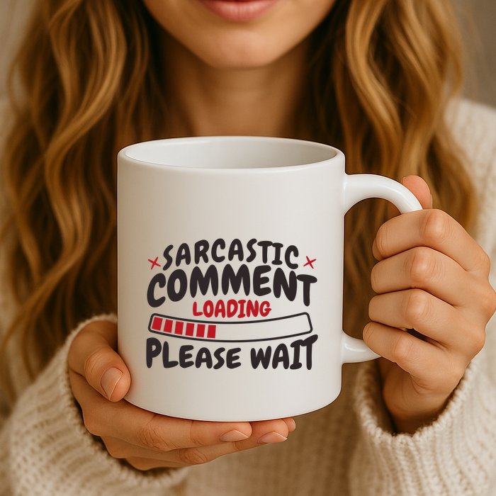 Sarcastic Comment Loading Please Wait Funny Coffee Mug