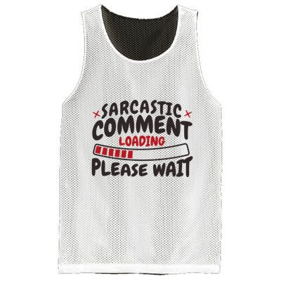 Sarcastic Comment Loading Please Wait Funny Mesh Reversible Basketball Jersey Tank