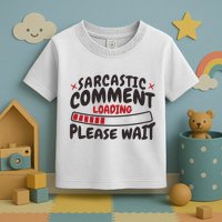 Sarcastic Comment Loading Please Wait Funny Toddler T-Shirt