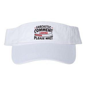 Sarcastic Comment Loading Please Wait Funny Valucap Bio-Washed Visor