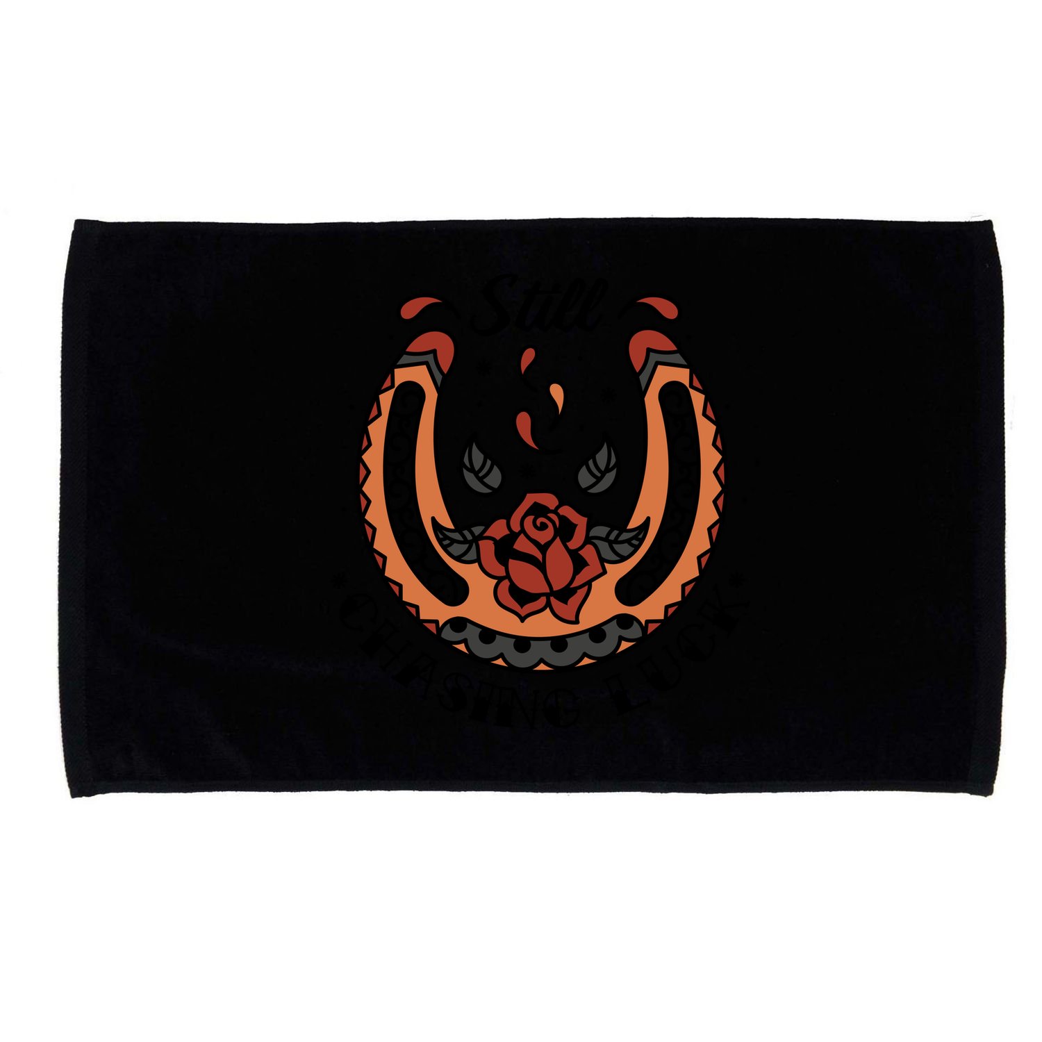Still Chasing Luck Horseshoe Microfiber Hand Towel