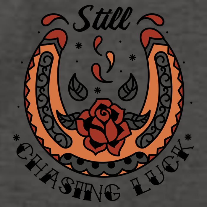 Still Chasing Luck Horseshoe Vector Backpack