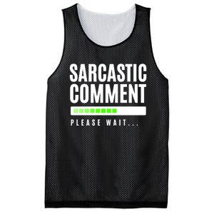 Sarcastic Comment Loading Please Wait Mesh Reversible Basketball Jersey Tank