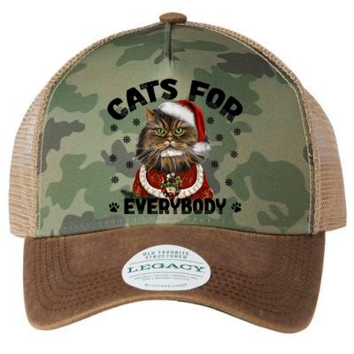 Santa Cat Lover Funny Christmas S Cats For Everybody Cool Gift Legacy Tie Dye Trucker Hat