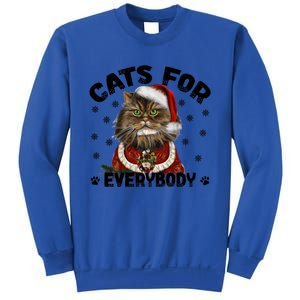 Santa Cat Lover Funny Christmas S Cats For Everybody Cool Gift Sweatshirt