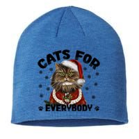 Santa Cat Lover Funny Christmas S Cats For Everybody Cool Gift Sustainable Beanie