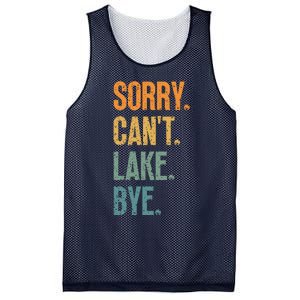 Sorry Cant Lake Bye Funny Sailing And Fishing Enthusiasts Mesh Reversible Basketball Jersey Tank