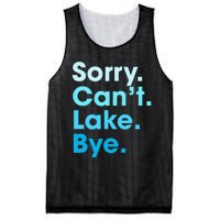 Sorry Cant Lake Bye Mesh Reversible Basketball Jersey Tank