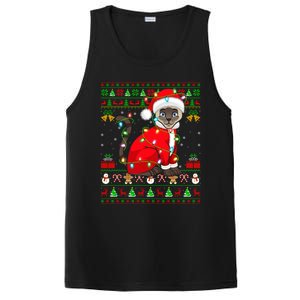 Siamese Cat Lover Matching Ugly Santa Siamese Cat Christmas Funny Gift PosiCharge Competitor Tank