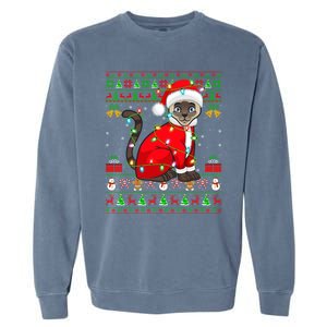 Siamese Cat Lover Matching Ugly Santa Siamese Cat Christmas Funny Gift Garment-Dyed Sweatshirt