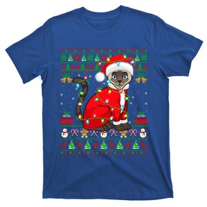 Siamese Cat Lover Matching Ugly Santa Siamese Cat Christmas Funny Gift T-Shirt