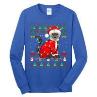 Siamese Cat Lover Matching Ugly Santa Siamese Cat Christmas Funny Gift Tall Long Sleeve T-Shirt