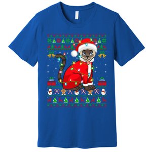 Siamese Cat Lover Matching Ugly Santa Siamese Cat Christmas Funny Gift Premium T-Shirt