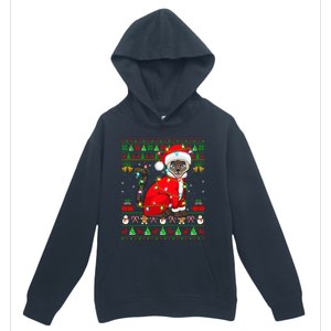 Siamese Cat Lover Matching Ugly Santa Siamese Cat Christmas Funny Gift Urban Pullover Hoodie