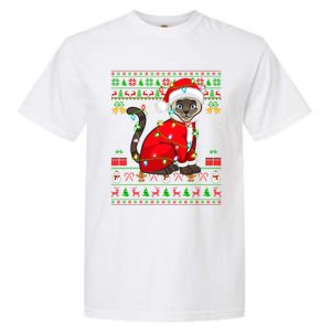 Siamese Cat Lover Matching Ugly Santa Siamese Cat Christmas Funny Gift Garment-Dyed Heavyweight T-Shirt