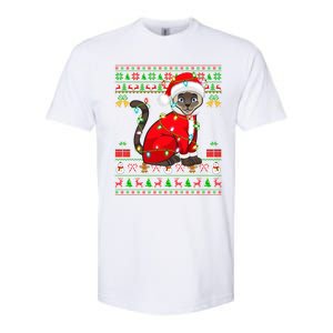 Siamese Cat Lover Matching Ugly Santa Siamese Cat Christmas Funny Gift Softstyle CVC T-Shirt