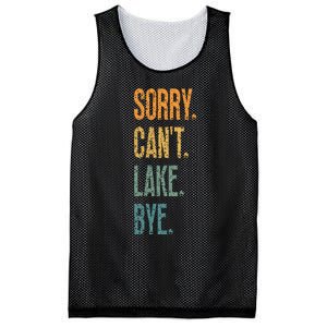 Sorry Cant Lake Bye Funny Sailing And Fishing Enthusiasts Mesh Reversible Basketball Jersey Tank