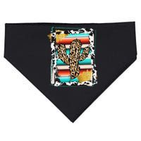 Serape Cactus Leopard Cow Pattern Print Cowgirl Rodeo USA-Made Doggie Bandana