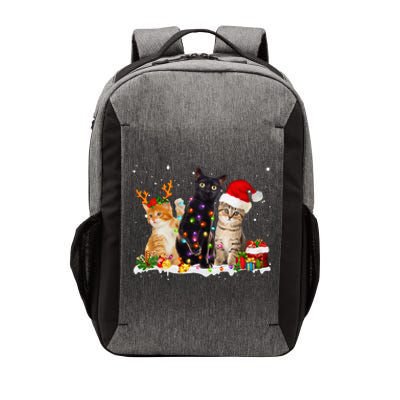 Santa Cat Light Gorgeous Reindeer Pajama Christmas Cat Lover Vector Backpack