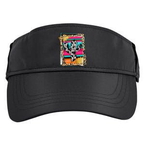 Serape Cactus Leopard Cow Pattern Print Cowgirl Rodeo Adult Drive Performance Visor