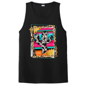 Serape Cactus Leopard Cow Pattern Print Cowgirl Rodeo PosiCharge Competitor Tank