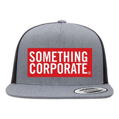 Something Corporate Logo Flat Bill Trucker Hat