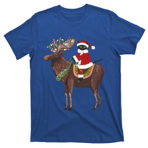 Santa Cat Light Gorgeous Reindeer Cat Lover Cute Gift T-Shirt