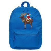 Santa Cat Light Gorgeous Reindeer Cat Lover Cute Gift 16 in Basic Backpack