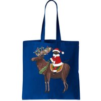 Santa Cat Light Gorgeous Reindeer Cat Lover Cute Gift Tote Bag