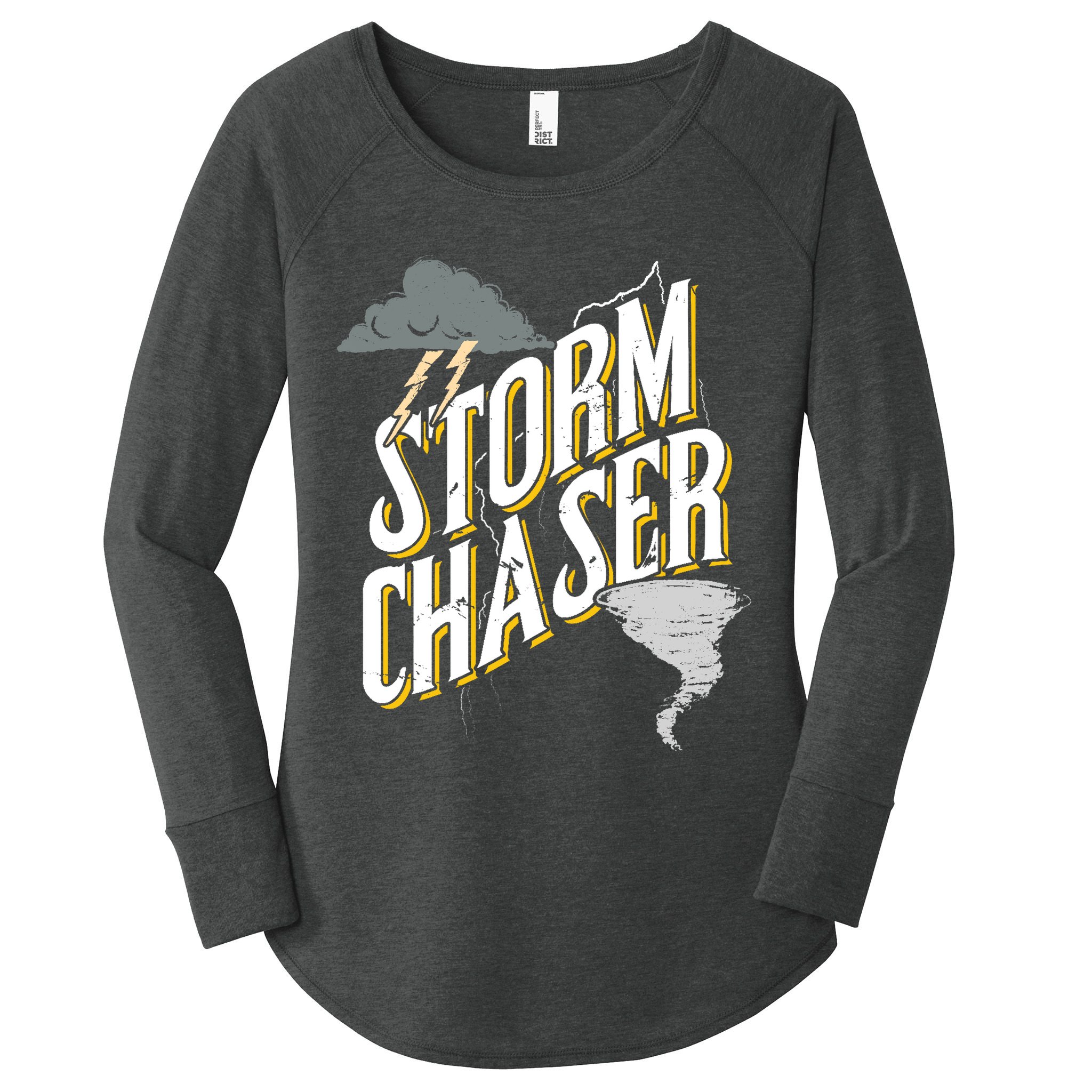 Storm Chaser Lightning | Tornado Hurricane | Storm Chasing Women's Perfect Tri Tunic Long Sleeve Shirt