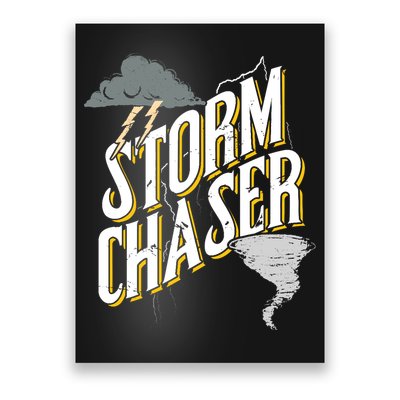 Storm Chaser Lightning | Tornado Hurricane | Storm Chasing Poster