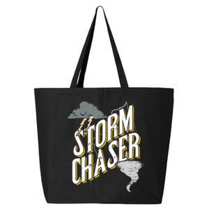 Storm Chaser Lightning | Tornado Hurricane | Storm Chasing 25L Jumbo Tote