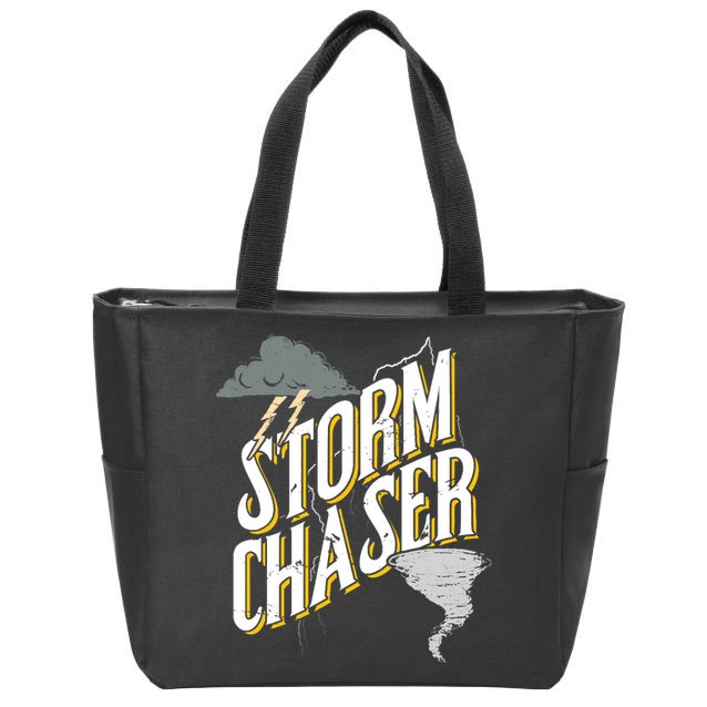 Storm Chaser Lightning | Tornado Hurricane | Storm Chasing Zip Tote Bag
