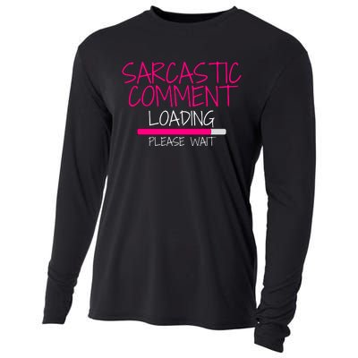 Sarcastic Comment Loading, Novelty Sarcasm, Humor, Funny Novelty Graphic Cooling Performance Long Sleeve Crew