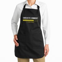 Sarcastic Comment Loading Please Wait Funny Sarcasm Humor Full-Length Apron With Pockets