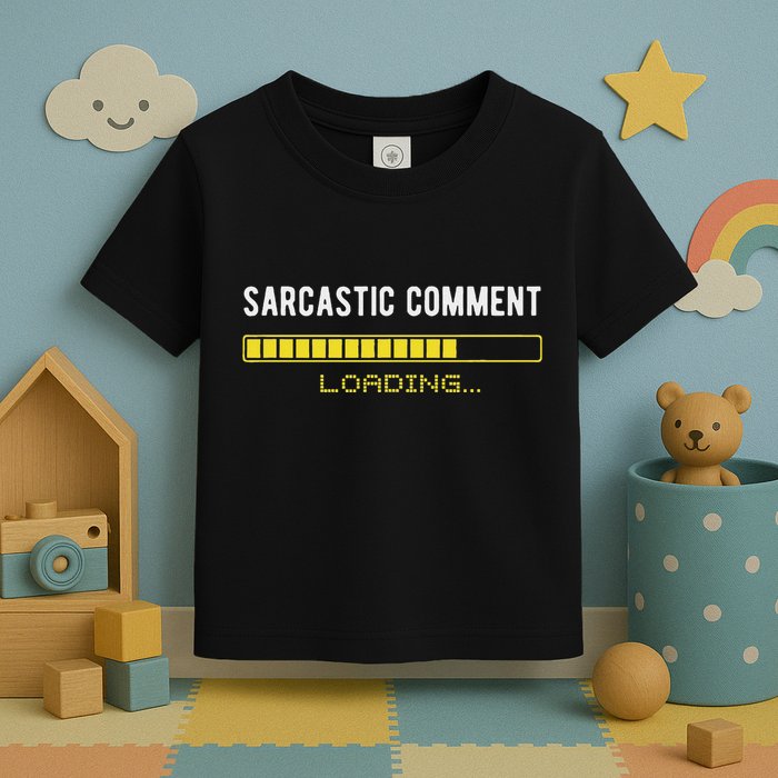 Sarcastic Comment Loading Please Wait Funny Sarcasm Humor Toddler T-Shirt