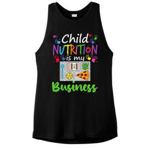 School Cafeteria Lunch Lady Child Nutrition Is My Business Ladies PosiCharge Tri-Blend Wicking Tank