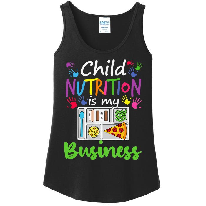 School Cafeteria Lunch Lady Child Nutrition Is My Business Ladies Essential Tank