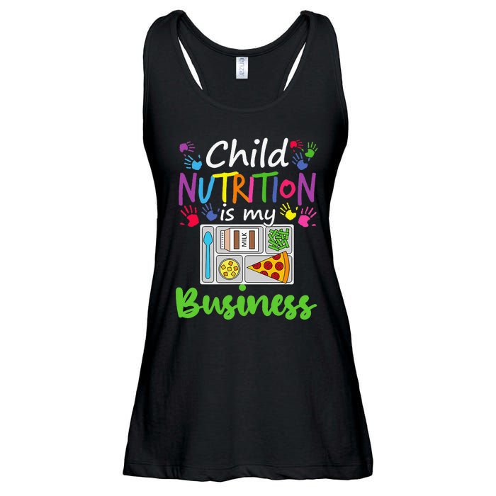 School Cafeteria Lunch Lady Child Nutrition Is My Business Ladies Essential Flowy Tank