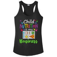 School Cafeteria Lunch Lady Child Nutrition Is My Business Ladies PosiCharge Competitor Racerback Tank