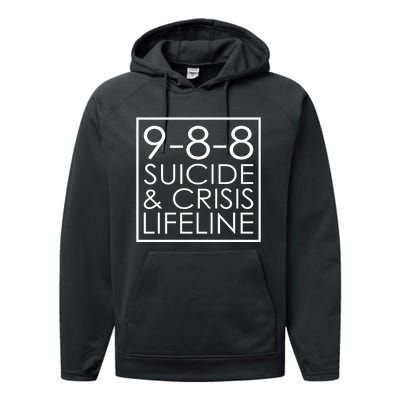 Suicide Crisis Lifeline 988 Vintage Retro Fashion Performance Fleece Hoodie